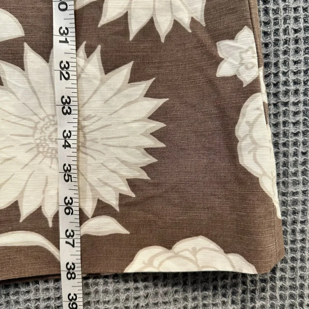 Boden Brown Cream Floral V-neck A-line Sleeveless Dress 8UK / 4US Casual Summer - Picture 5 of 8